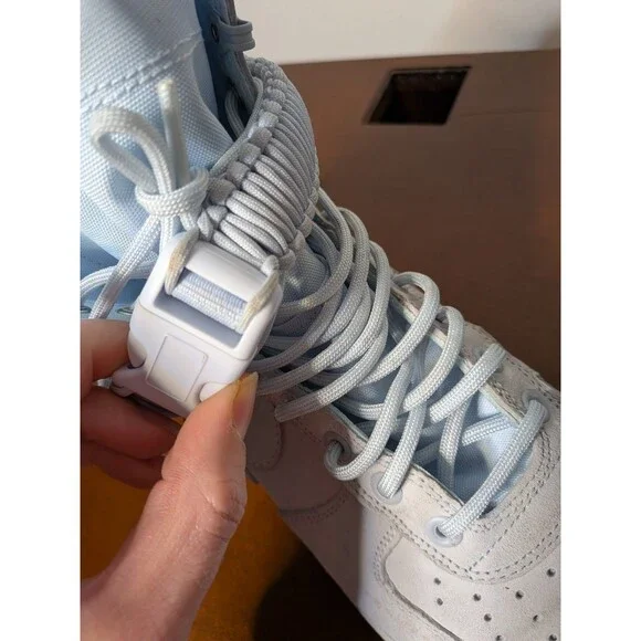 RARE Nike SF AF1 High Blue Tint Sneakers US Men 8 864024-402 Utility Gorpcore